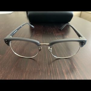 Linda Farrow dark grey eyeglasses